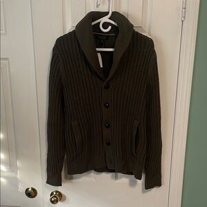 Banana Republic Men's Dark Green Cardigan